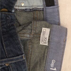 GAP Women's Skinny Jeans - Dark Blue and Light Blue